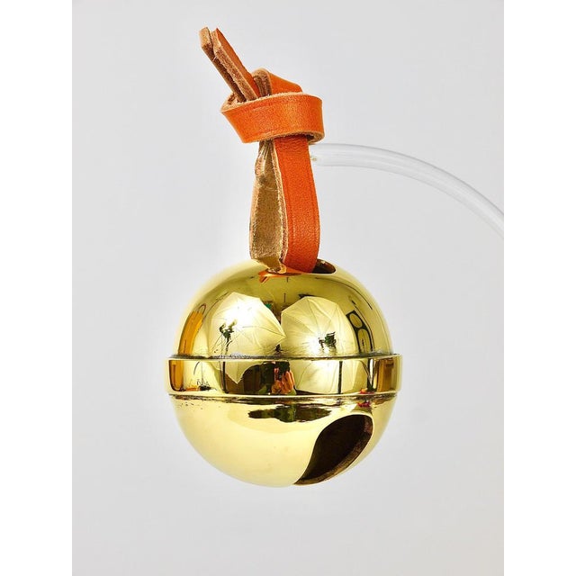 Handcrafted Jingle Bell #5039 Paperweight in Brass, Leather attributed to Carl Auböck, Austria, 2022 For Sale - Image 16 of 18