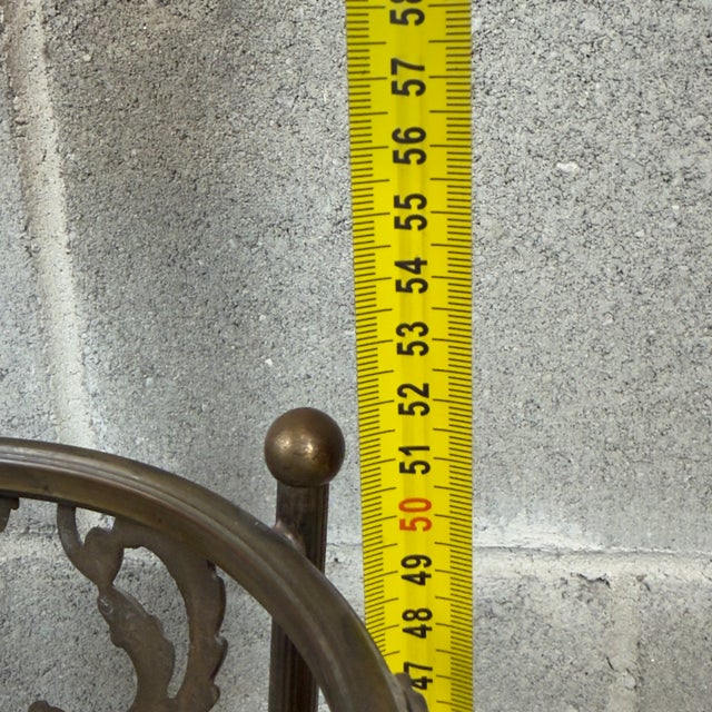Antique Umbrella Stand in Brass, 1900s For Sale - Image 10 of 11