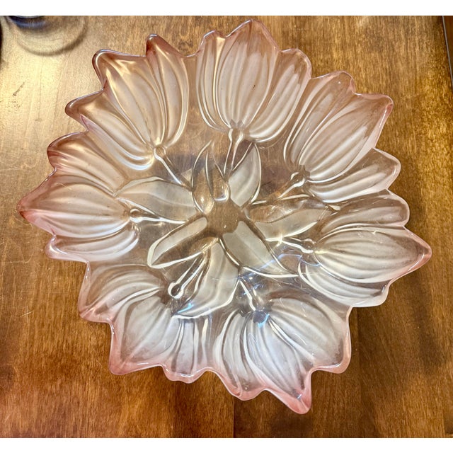 Add a touch of elegance to your spring decor with this beautiful large bowl that could be used as a centerpiece on your...