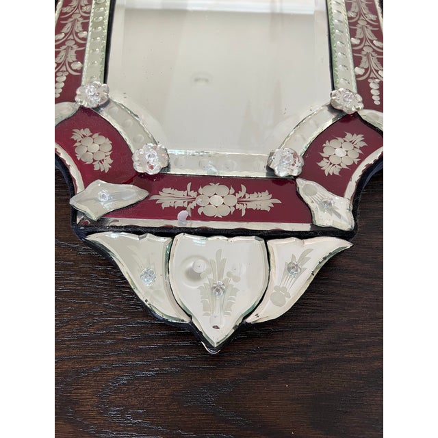 1960s Venetian Art Deco Mirror For Sale - Image 4 of 7