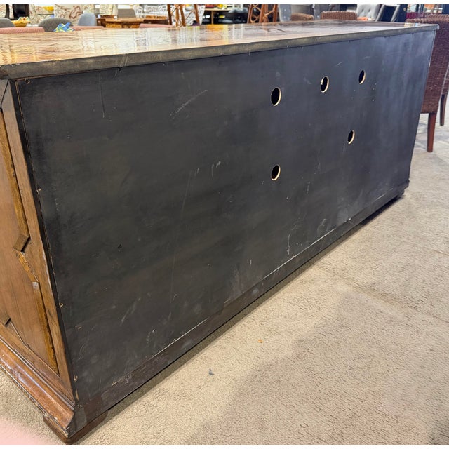 Mid-Century Modern Alfonso Marina Attributed Gilded Wood Buffet For Sale - Image 3 of 7