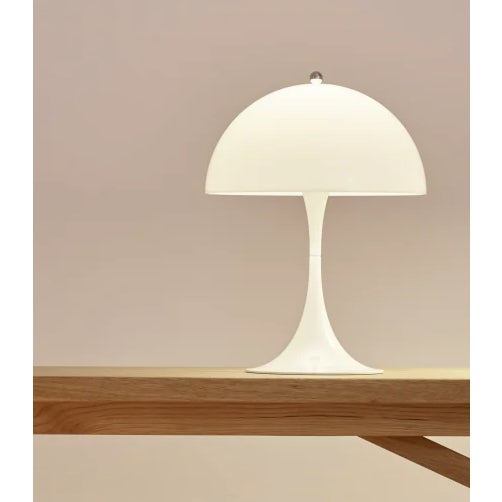 Verner Panton Brand New Louis Poulsen Panthella Table Lamp (Corded) - Opal White - 2 Available - Verner Panton For Sale - Image 4 of 10