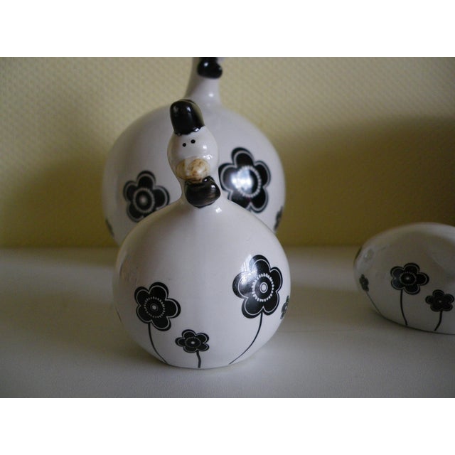 2000 - 2009 Scandinavian Style Minimalist Ceramic Hen and Chicks, 2000s, Set of 4 For Sale - Image 5 of 13