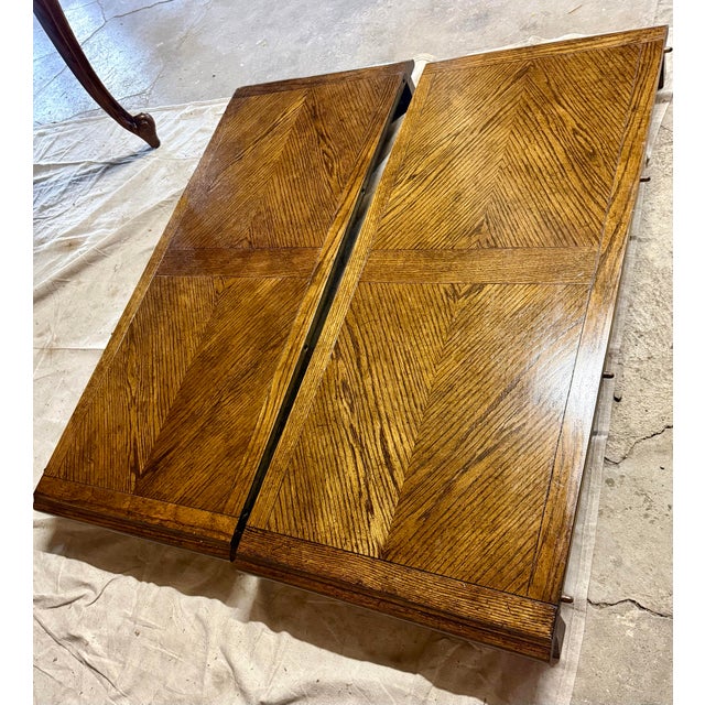 French Provincial 1950s French Provincial Louis XV Extendable Table For Sale - Image 3 of 7