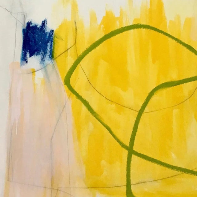 Abstract Contemporary Abstract Oil and Graphite on Canvas Painting "Threshold" by Xanda McCagg For Sale - Image 3 of 3