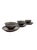 Hand-Painted Vietnamese Ceramic Tea Set for 4 With Dual-Glaze Finish For Sale - Image 4 of 6