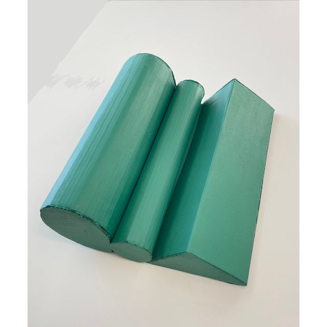 Cardboard Sculpture in Green For Sale - Image 11 of 11