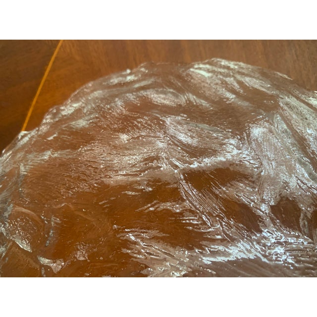 Large Vintage Glass Bowl, 1970s For Sale - Image 13 of 18