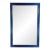 Vintage Palm Beach Regency Blue Faux Bamboo Wall Mirror - Newly Painted For Sale