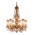 Mid 20th French Louis XVI Gold Bronze Crystal XL Chandelier For Sale