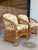 Vintage Coastal Organic Modern Pencil Rattan Lounge Chairs – Pair For Sale - Image 10 of 12