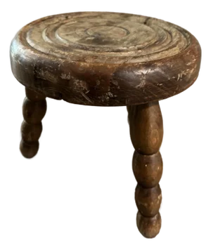 Vintage French Tripod Stool