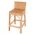 Serienna 24.5 in. Seat Height Rectangular Rattan Low Back Counter Stool, Natural Rattan For Sale - Image 10 of 10