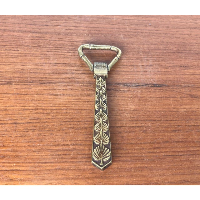 Metal Mid-Century Modern Brass Bottle Opener, 1950s For Sale - Image 7 of 11