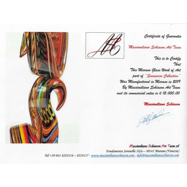 One-Of-One Vase by Schiavon For Sale - Image 12 of 12