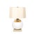 This pair of Modernist mercury glass table lamps, created by Lorin Marsh in the 20th century, exemplifies the seamless...