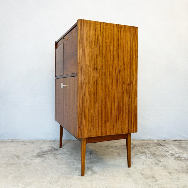 Wood Metamorphic Walnut Cocktail Cabinet from Cox & Cox Ltd., 1950s For Sale - Image 7 of 17