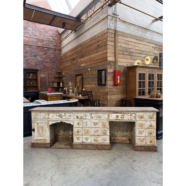 Antique Early 20th Century Barbers Cabinet For Sale - Image 14 of 18