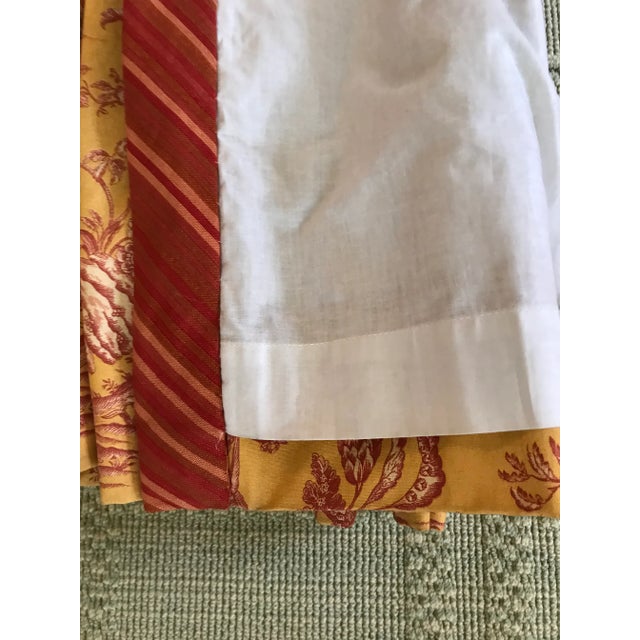 Textile Chinoiserie Toile Custom Lined Curtains - Set of 6 For Sale - Image 7 of 13