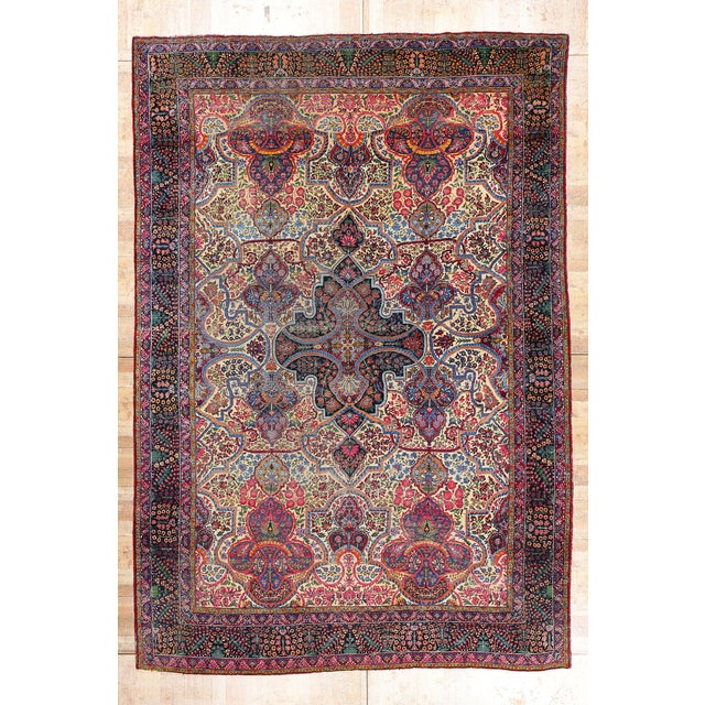Antique Persian Yazd Rug, 11'11 X 17'04 For Sale - Image 10 of 10