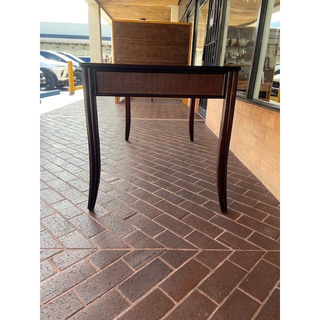 McGuire Mid 20th Century Barbara Barry for McGuire Writing Desk For Sale - Image 4 of 5