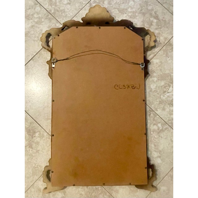 Vintage Regency Rococo Style Gilt Beveled Mirror For Sale - Image 9 of 9