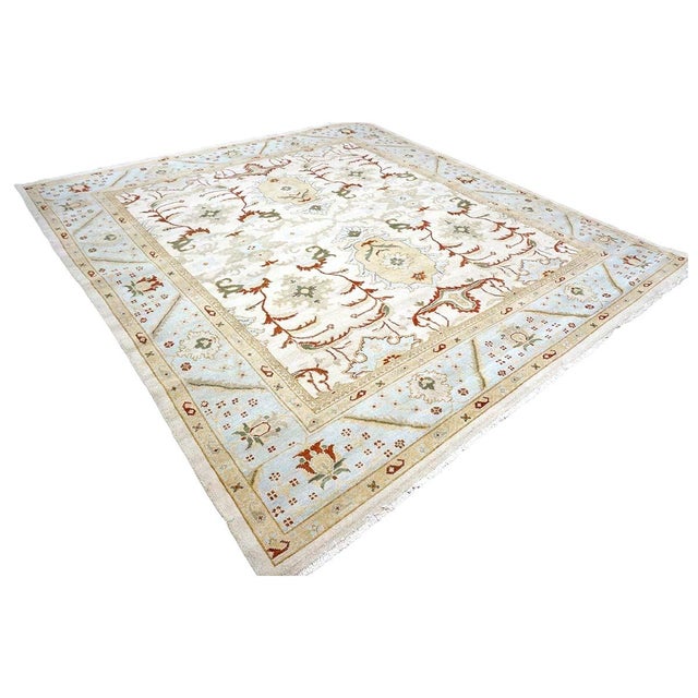 Condition: New Origin: Afghanistan Design: Sultanabad Masters Size: 8.1x8.9 Color: Ivory, Taupe, Light Blue, Tan, Rust...