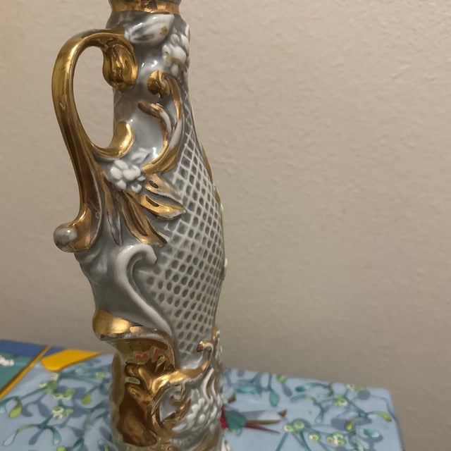 Vintage 1971 Jim Beam "Fantasia" Decanter - Regal China Floral Porcelain Bottle For Sale In Minneapolis - Image 6 of 10