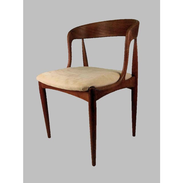 Teak Dining Chairs by Johannes Andersen for Uldum Møbelfabrik, Customizable Reupholstery, 1960s, Set of 8 For Sale - Image 3 of 12