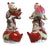 1940s Hand Painted Porcelain Chinese Figuirines on Gourds Bearing Gifts - a Pair For Sale