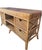 Lexington Furniture Vintage Bamboo Coastal Regency Seagrass Drawers Console Buffet Tv Entertainment Table For Sale - Image 4 of 11