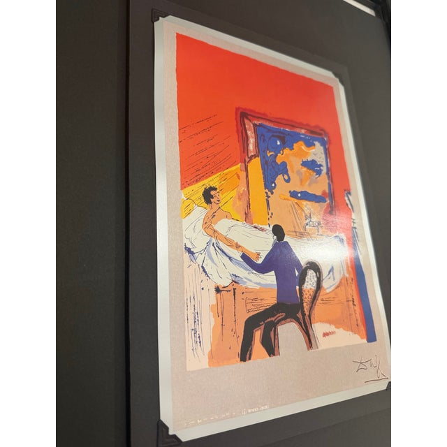 Salvador Dalí "The Physician" (El Médico) Tobo Arte .925 Silver Serigraph Plaque Custom Gallery Framed For Sale - Image 12 of 12