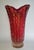 Mid-Century Modern Vintage Murano Glass Vase Bullicante Red Gold Attr Barovier Toso For Sale - Image 3 of 17