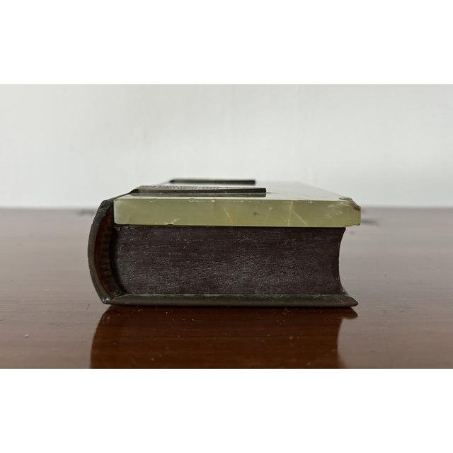 1920s Art Nouveau Jewelry Box in Onyx and Metal, 1920s For Sale - Image 5 of 18