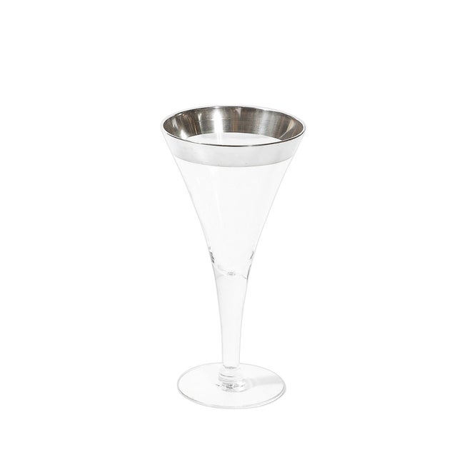 This stunning set of six martini glasses, designed by the celebrated American glassware designer Dorothy Thorpe, embodies...