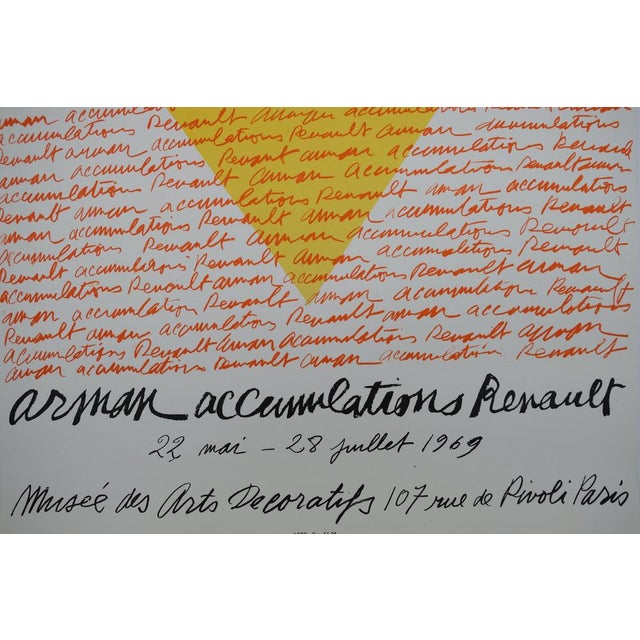 Modern Fernandez Arman, Accumulation Renault, Lithograph For Sale - Image 3 of 4