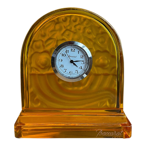 Baccarat French Crystal Desk Clock