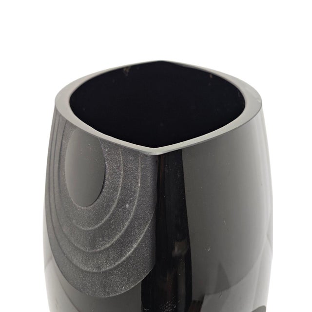 Art Deco Finnish Vase in Glass, 1970s For Sale - Image 3 of 10