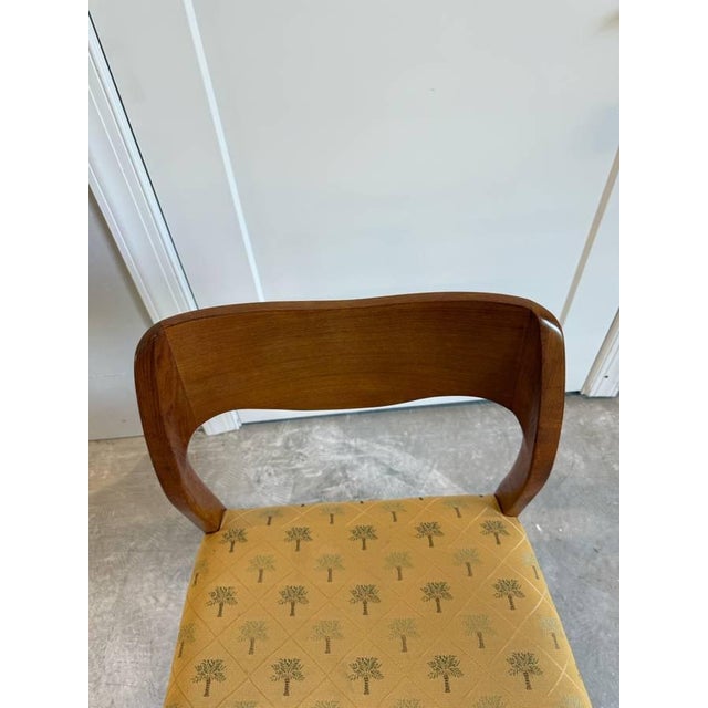 Scandinavian Modern Model 71 Upholstered Teak Dining Chairs, possibly by Neils O Moller Solid wood frame, upholstery seat...