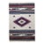 Vintage American Southwestern Saltillo Kilim Rug, Medallion & Striped Pattern, Ivory & Red, 5x7 For Sale