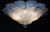Barovier e Toso 1960s Clear Graniglia Murano Leaves Flush Mount For Sale - Image 4 of 6