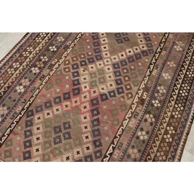 1950s Afghan Kilim Rug, 1980s For Sale - Image 5 of 12