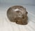 1940s Hand Carved Rock Crystal Hard Stone Skeleton Skull Sculpture Statue For Sale - Image 11 of 12
