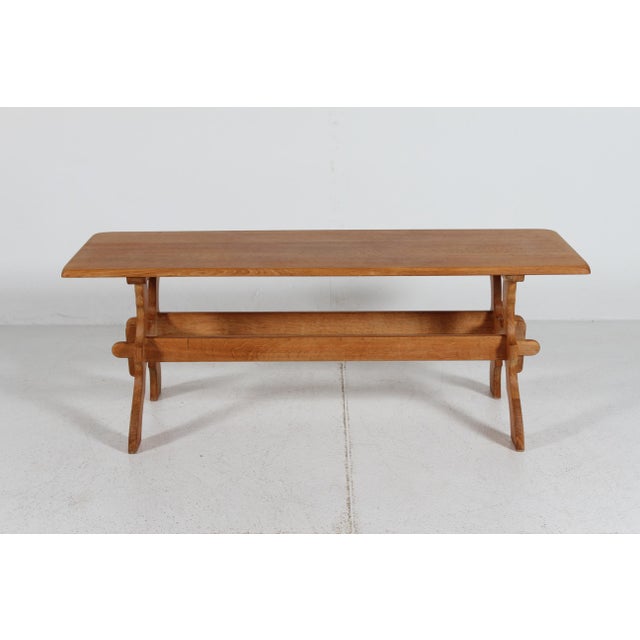Danish Brutalist Coffee Table in Oak by Axel Einar Hjorth, 1940 For Sale - Image 6 of 12