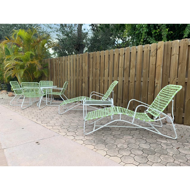 Brown Jordan Tamiami Sage Green Patio Furniture Set 8 Pieces Chairish