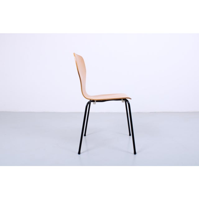 Beech Stacking Butterfly Chairs by Phoenix Denmark 1980s, Set of 4 For Sale - Image 17 of 18