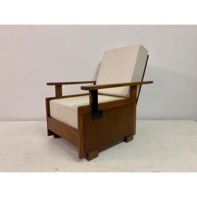 Dutch Amsterdam School Armchair, 1930s For Sale - Image 13 of 16