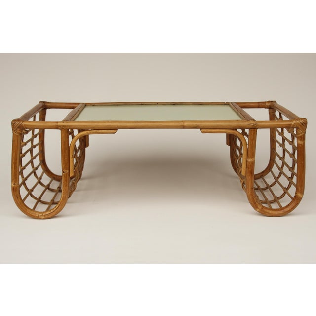 Rattan Bedside Table, 1950s For Sale - Image 12 of 13