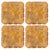 Several Square Amber Glass Flush Mounts, 1960 For Sale - Image 16 of 16