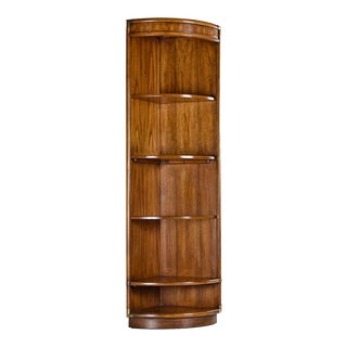 Drexel Accolade Corner Campaign Bookcase Bookshelf Unit - 2 Available For Sale